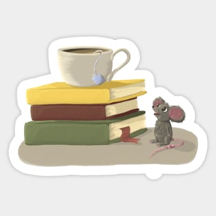 Library Mouse Sticker